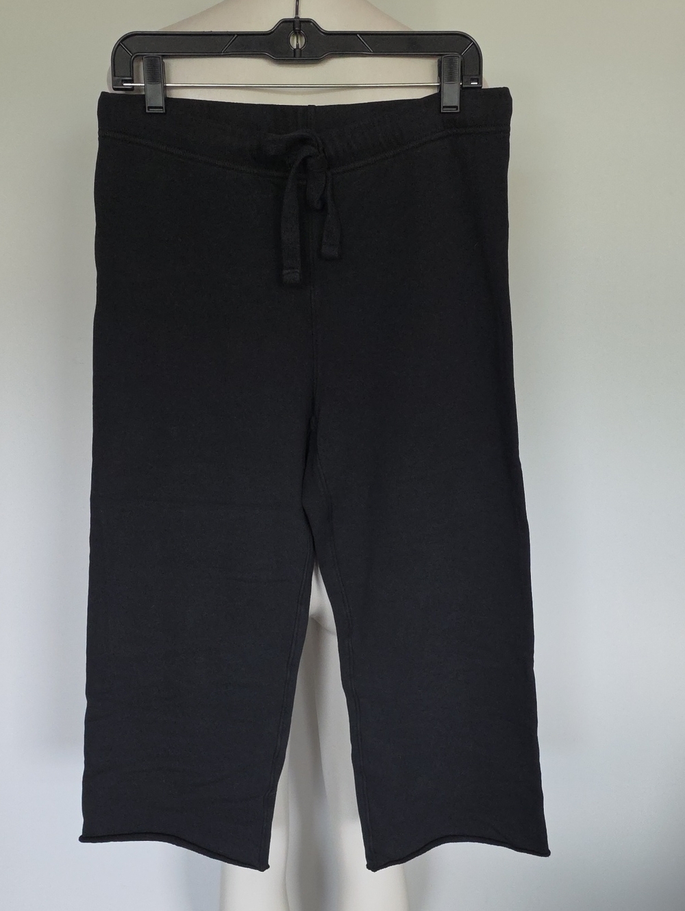 Frank & Eileen black wide leg pull on cropped pants-S